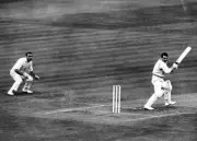 Barry Jarman edges a ball from John Snow past Tom Graveney - 1968 Cricket Photo