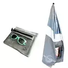 Go Anywhere Towel with Waterproof Phone Pouch - Quick Dry Sand Free Compact B...