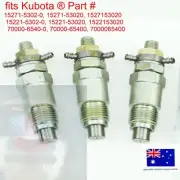 fits 3 x Kubota Diesel Fuel Injector 15271-53020 B7100HST-E, B7200E, B7200HST-D