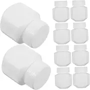 Healeved 10Pcs Hdpe Storage Bottles with Caps Portable Organizer for Medicines Light Design with for Travel and Home Use