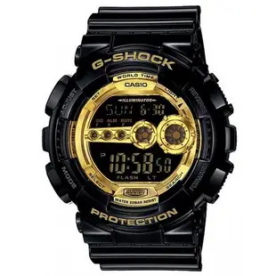【CASIO】G-SHOCK 強悍亮眼大錶殼設計造型錶(GD-100GB-1)正版宏崑公司貨