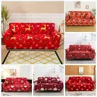 Christmas Stretch Slipcover 1-4 Seaters Sofa Covers Lounge Protector Couch Cover