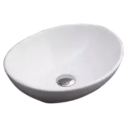 Above Counter Bathroom Vanity Oval Ceramic Basin