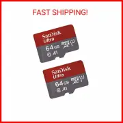 SanDisk 64GB X2 (128GB) MicroSD HC Ultra Uhs-1 Memory Card