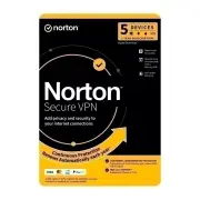 Norton Secure VPN - 1 User 5 Devices 1 Year Sub