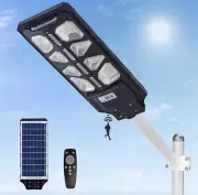 600W LED Solar Outdoor 6500K Home Security Light Waterproof W/ Remote