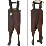 Magellan Bootfoot Wader Size 8 Neoprene Fishing Gear Adjustable Suspenders NIB