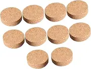 Frediuo 10 Pieces Pincushion Corks,Replacement Craft Supplies Sturdy Creative Portable Needle Holder Round for Needlework Stitchwork