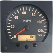 ELING 140mm Electronic CANBUS Speedometer 0-125KM/H Speed Meter with Total Mileage with Backlight for Trucks 12V 24V