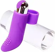 Vibrador de dedo de viaje, silicona de grado médico, 10 patrones de vibración, diseño pequeño y ligero, impermeable, recargable por USB