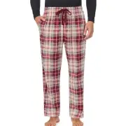 Cuddl Duds Winter Plaid Fleece PJ Pajama Lounge Pant NEW Size XL