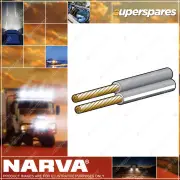 Narva 10Amps 3mm Speaker Cable Lead 100M Length Grey With White Tracer