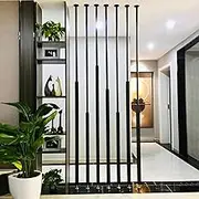 Room Divider Partition Column, Wall Privacy Screens 5/8/10pcs Devider Screen for Room Separation, Freestanding Separation Column for Home Office Hospital(5pcs,300cm/118.11in/9.84ft)