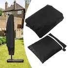 Garden Outdoor Umbrella Cover Anti Sunlight Lightweight with Inner Silver