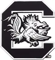 Desert Cactus University of South Carolina Metal 3D Auto Car Emblem Sticker Chrome Gamecocks USC Cocky Premium Truck Vehicle Emblems