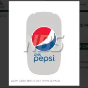 VALVE LABEL NBS76 DIET PEPSI 25 PACK # VI01761001