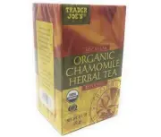 Trader Joe's No Caffeine Organic Chamomile Herbal Tea 20 Tea Bags ex1/2026