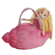 Fancy Pals Mermaid in Sea Sparkles Pink Conch Shell Bag 8"/20cm Soft Plush Toy