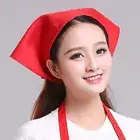 Triangle Chef Hat Cotton Work Turban Hat Kitchen Work Cap Kitchen