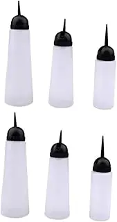 VICASKY 6Pcs Calibration Curve Bottles for Hair Salon Dry Cleaning Bottles Hair Dye Containers and Salon Supply