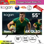 Kogan 55" QLED 4K Smart Roku TV - R96Q, 55 Inch, TVs, TV & Home Theatre
