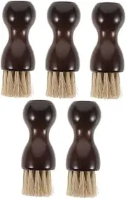 AKOOSY 5pcs Shoe Care Brushes: Horsehair Shoe Cleaning and Polishing Tools Applicator for Leather Boots and Portable US