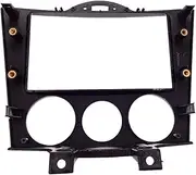 Yurefax Double Din CD DVD Radio Face Plate Auto Parts Replacement Stereo Audio Panel Fascia, for Mazda, RX8 RX-8 2003 Car Radio Dashboard