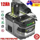 12.0Ah For Ryobi 18V Lithium Ion Battery P108 ONE+ Plus P104 P103 P108 P107 P109
