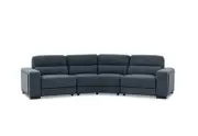 ELISEO FABRIC 4 Seater Wedge Sofa