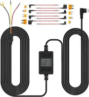 Hardwire Kit for N8/N7 Dash Cam 12Ft Type CUSB Input12V/24V Output 5V/2.5A.Dash
