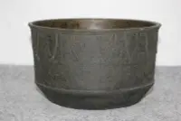 在飛比找Yahoo!奇摩拍賣優惠-日本---大日本文政年整珉鋳銅造古代中国文様建水在印