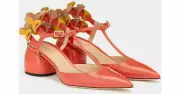 Anya Hindmarch T-Bar Apex Pumps Sandals Mules Flats Shoes Shoe Sandals 40