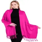 CJ Apparel Hot Pink Solid Color Shawl Seconds Scarf Stole Wrap Pashmina **NEW**