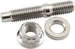 Aeroflow M8 Titanium Stud Locking Nut Kit M8X1.25mm Header Bolt - AF55-2010