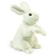 Standing White Rabbit Hand Puppet
