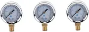 CHILDWEET 3pcs Utility Vacuum Pressure Gauge Designed for Air Compressors 0-30psi Range