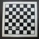 Square Marble Coffee Table Top Chess Design Inlay Work Game Table for Kids Room