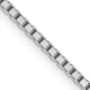 18 Inch 14K White Gold 1.2mm Box Chain