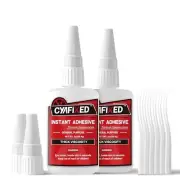 Super Glue Liquid Instant Clear Cyanoacrylate Thick Viscosity Adhesive Food Safe