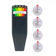 Ghost Equipment Kit, EMF Meter and 4 Pcs Motion Light Up Cat Balls, Emf Meter Detector Ghost Equipment Black