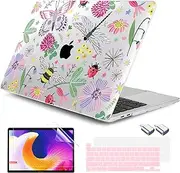 DONGKE for MacBook Pro 13 Inch Case 2023-2016 Release A2338 M2 M1 A2251 A2289 A2159 A1989 A1706 Touch Bar & Touch ID, Hard Shell with USB C to USB Adapter & Keyboard Cover, Dragonfly