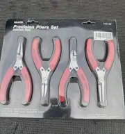 Sears Nos 4PC Precision Pliers Set Red 45166 Like Craftsman Needle Nipper