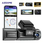 AZDOME Dash Cam M550 Max 4K+1K+2K Built-in GPS WiFi Car Dash Camera Front Inside Rear 3 Way IR Night Vision Car DVR Supp