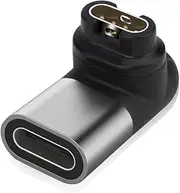 Eiduoiry Garmin Watch USB-C Charger Adapter Garmin Charging Cable Converter Compatible with Garmin Fenix 7/7S/7X, Instinct 2/2S/Solar, Vivoactive 4/4S/3, Forerunner 245/945/55/45, etc. (Grey)