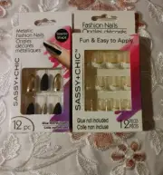 Sassy+chic 12 pcs fun & easy to apply glue not included