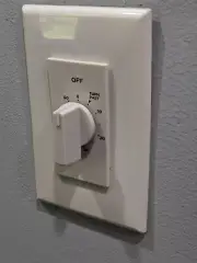 60-Minute Countdown in-Wall Timer, Mechanical Switch, Spring Wound