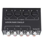 CX400 Mini Passive Stereo Mixer Mini Portable Stereo 4 Channel Mixer KM