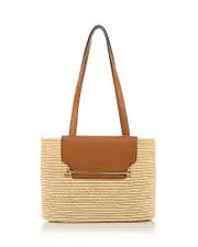 Strathberry Small Raffia Basket Bag