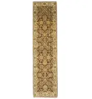 Handmade Floral Style Agra Jaipur Oriental Runner Rug Hallway Carpet 3X12 ft
