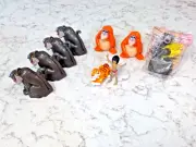 Set of 9 1997 McDonald's Happy Meal Kids Toys Jungle Book Nerds Candy Keepers